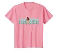 Disney Princess Moana Courageous Camiseta, Niños, Rosado, 10 años