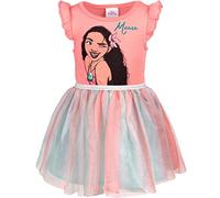 Disney Princess Moana Little Girls Ruffle Sleeveless Dress Pink 7-8