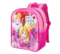 Disney Princess Mochila para niñas, mochila escolar rosa con diseño de personajes, rosa, amarillo, morado, azul, Taille unique