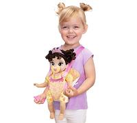 Disney Princess Belle Baby Doll Deluxe con tiara, transportador, amigo de peluche, chupete, babero y biberón [Exclusivo de Amazon]