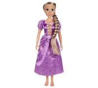 Disney Princess Muñeca Rapunzel Playdate de 80 cm, Producto Oficial de Disney de Jakks Pacific, muñeca articulada de tamaño Real, Incluye Cepillo de Princesa para peinar su Cabello