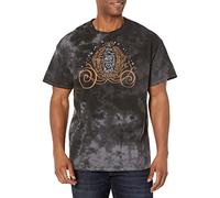 Disney Princess Pumpkin Cenicienta - Camiseta de Manga Corta para Hombre, Negro/Carbón, X-Large