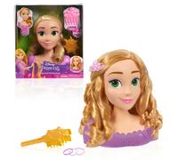 Cabeza para Peinados de la Princesa Rapunzel de Disney, 7 Piezas, Juego de simulación, Juguetes para niños a Partir de 3 años de Just Play
