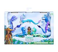 Disney Princess Raya y el Último Dragón Sisu Family Pack, incluye 5 juguetes de dragón y muñeca Raya, juguetes para niños de 3 años en adelante