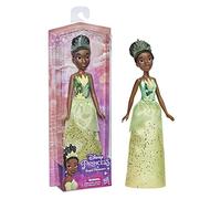 Disney Princess Royal Shimmer Tiana Doll, Muñeca de Moda con Ropa y Accesorios, Juguete para niños de 3 años en adelante, Multicolor