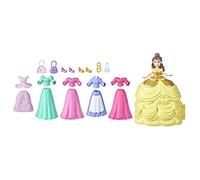Disney Princess Secret Styles Belle's Fashion Collection; Juego de muñecas con 6 Trajes y 6 Accesorios; Juguete para niñas de 4 años en adelante