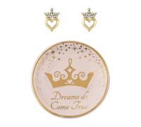 DISNEY PRINCESS Set de regalo de pendientes de corazón y bandeja de baratijas SF