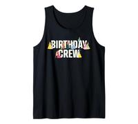 Disney Princess Squad Birthday Crew Matching Birthday Party Camiseta sin Mangas