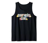 Disney Princess Squad Birthday Girl Matching Birthday Party Camiseta sin Mangas