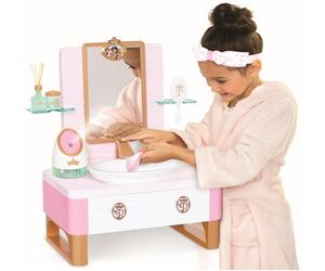 Disney Princess Style Collection SPA de día Deluxe para niñas con Vapor Realista, Esenciales para el Cuidado de la Piel y Agua Corriente Genuina, 20 Piezas