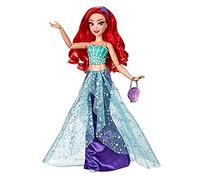 Disney Princess Style Series, muñeca Ariel de Estilo contemporáneo con Bolso y Zapatos