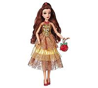 Disney Princess Style Series, muñeca Bella en Estilo contemporáneo con Bolso y Zapatos