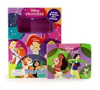 Disney Princess Tattle Tales - Activity Books for kids, 12-page storybook, 4 figurines