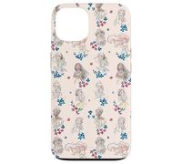 Disney Princess Tiana Belle Jasmine Ariel Sketch Floral Rosa Carcasa para iPhone 13