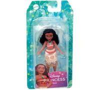 Disney Princess Vaiana - Muñeca pequeña inspirada en la película Vaiana - Minimuñeca móvil de 9 cm con falda desmontable de tela suave