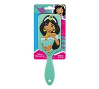 DISNEY PRINCESSES - Cepillo de pelo 3D silicona Jasmine - Todo tipo cabello - Cepillado divertido - Para peinado suave y rápido - Apto niños y adultos - Producto oficial Disney