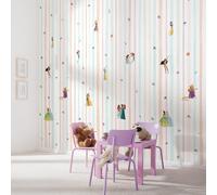 Disney Princesses Charmix - Papel pintado (212 x 250 cm, 1 rollo de 4 paneles)