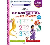 Disney - Princesses My libreta borrable - Cuento y escribo números (de 3 a 6 años)
