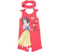 Disney Princesses Snow White Baby Girls Snap Sleeveless Romper & Headband Red 12 Months