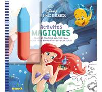 Disney Princesses: Trace et colorie avec de l'eau pour faire apparaître les couleurs ! Avec 1 feutre à eau