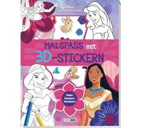 Disney Prinzessin: Malspaß mit 3D-Stickern: Malblock mit 3D-Stickern