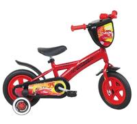 Disney - Protección para Bicicleta de 10 Pulgadas, para niños, con Placa Delantera Decorativa, Guardabarros, cárter, Ruedas y 2 estabilizadores para niños, Rojo, 10