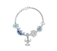 Disney pulsera chapada en plata, talla única, rodio de imitación, no
