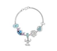 Disney Pulsera chapada en plata, talla única, Rodio de imitación, No es una piedra preciosa