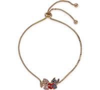 Disney pulsera de latón chapado en oro amarillo y corazón de ángel