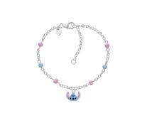 Disney Pulsera Lilo & Stitch para niñas y niñas de plata, longitud 12-14 cm, joyas