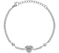 Disney Pulsera Minnie Mouse, Acero Inoxidable y Circonitas para Niñas, Largo 13-18 cm