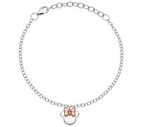 Disney Pulsera plata con figura Central que representa a Minnie (Reflejado)