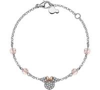 Disney Pulsera Plata con Figura Central que representa a Minnie y Circonitas, Joyas (Minnie Maus)