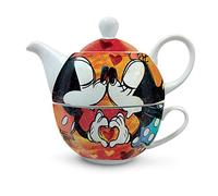 Disney PWM81/1S Teaforone, Modelo Sweet Love, Porcelana, Rojo, Unica