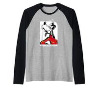 Disney Racing Goofy League On the Wild Side Race Car Driver Camiseta Manga Raglan
