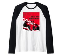 Disney Racing "It's My Birthday" Mickey Mouse Race Car Party Camiseta Manga Raglan