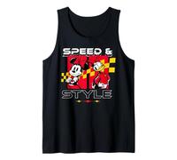 Disney Racing Minnie & Daisy Speed & Style Race Car Drivers Camiseta sin Mangas