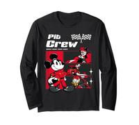 Disney Racing "Pit Crew" Mickey Minnie Daisy & Goofy Racers Manga Larga