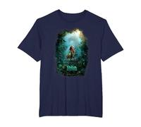 Disney Raya and the Last Dragon Kingdom of Kumandra Camiseta, Hombre tallas grandes, Azul Marino, 3X Alto