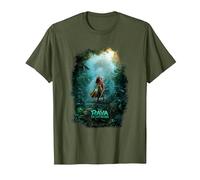 Disney Raya and the Last Dragon Kingdom of Kumandra Camiseta, Hombre, Verde Oliva, XXL
