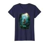 Disney Raya and the Last Dragon Kingdom of Kumandra Camiseta, Mujer, Azul Marino, XL