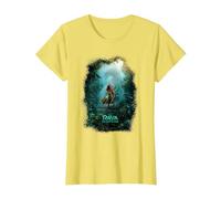Disney Raya and the Last Dragon Kingdom of Kumandra Camiseta, Mujer, Limón, 3XL