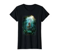 Disney Raya and the Last Dragon Kingdom of Kumandra Camiseta, Mujer, Negro, L