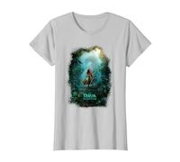Disney Raya and the Last Dragon Kingdom of Kumandra Camiseta, Mujer, Plata, L