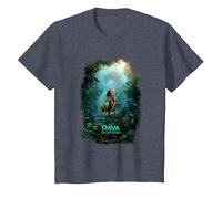 Disney Raya and the Last Dragon Kingdom of Kumandra Camiseta, Niños, Azul Jaspeado, 10 años