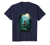Disney Raya and the Last Dragon Kingdom of Kumandra Camiseta, Niños, Azul Marino, 10 años
