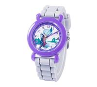 Disney Raya and The Last Dragon - Reloj para niños de 3 a 7 años con esfera mágica de personajes, gran regalo para jóvenes fanáticos, cara fácil de leer, bisel morado y correa de silicona blanca