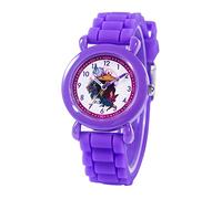 Disney Raya and The Last Dragon - Reloj para niños de 3 a 7 años con esfera mágica de personajes, gran regalo para jóvenes fanáticos, cara fácil de leer, bisel morado y correa de silicona morada