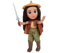 Disney Raya - Muñeca Raya Grande con hasta 11 Puntos de Articulación- Muñeca de 38 cm de Altura con Clásica Vestimenta de la Película - Muñeca con Precioso Detalles para Niñas con 3 Años +