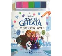 Disney. Regatul de gheata. Pictam cu degetelele